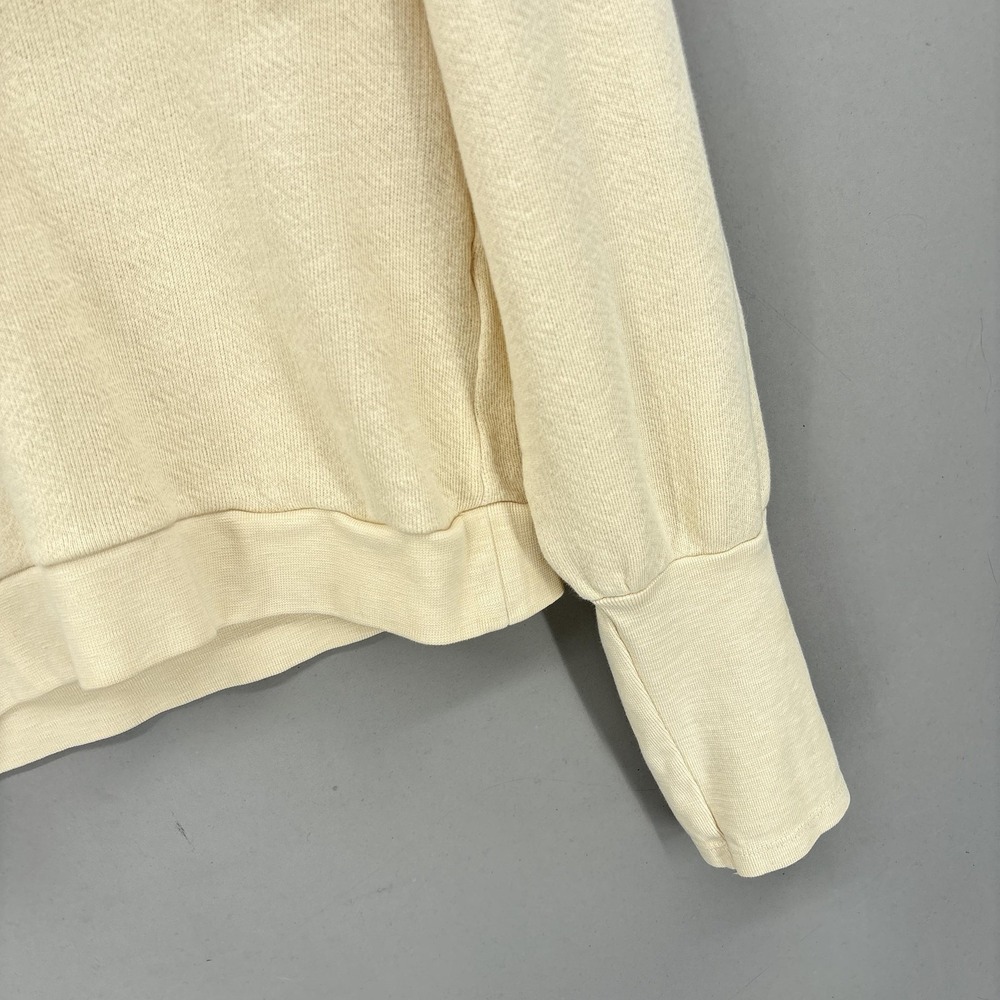 Ulla Johnson Sweater XS P‎ Cotton V Neck Tie Ruffle Puff Sleeve Alba Pullover - Picture 4 of 16